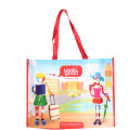 Vinyl non woven bag lady tote bag non woven printed lady shopping bag